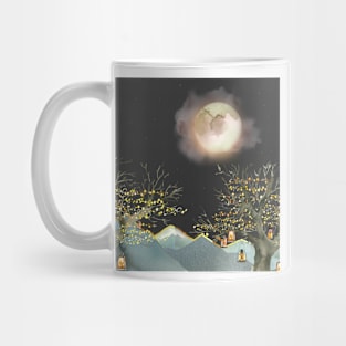 Fairy tale Moon over Mountains Mug